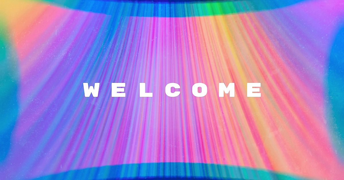 Backlighting Welcome Chromatic Light Welcome | Motion Video Background