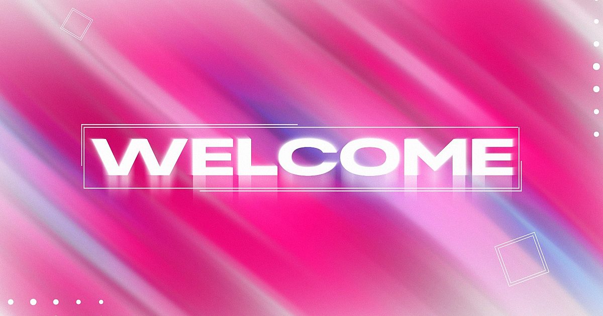 Welcome Motion Loop Gradient Swirls Welcome | Motion Video Background