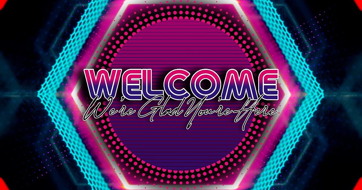 Retro Welcome Loop | Motion Video Background