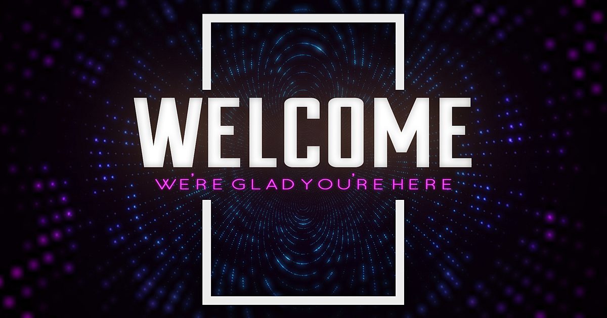Welcome Motion Loop Vortex Welcome | Motion Video Background