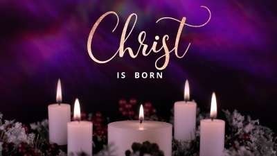 Advent Wreath Christ is Born