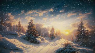 Another Winter Journey Hill Vista