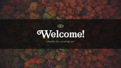 Autumn Colors Welcome Stream