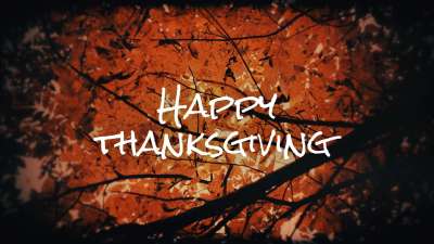 Autumn Fire Thanksgiving