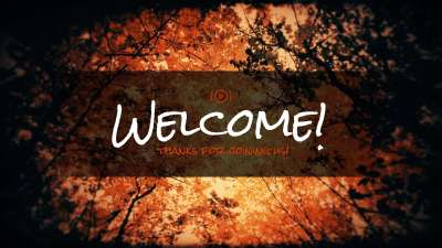 Autumn Fire Welcome Stream