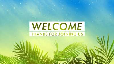 Beautiful Dust Palm Sunday Welcome