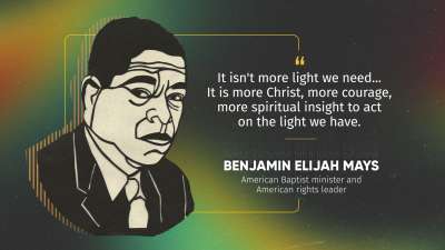 Black History Month Inspiration Benjamin Elijah Mays