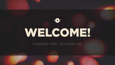 Blissful Bokeh Welcome Stream