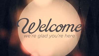 Bokeh Lights Welcome