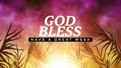 Bright Palm Sunday God Bless