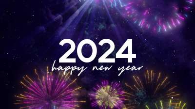 Celebration Sky 2024 Happy New Year