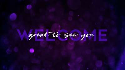 Glitter Sparks Welcome