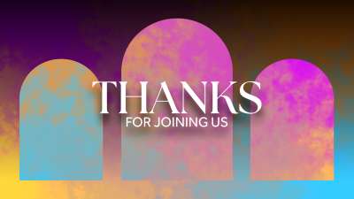 Gradient Arches Thanks For Joining Us