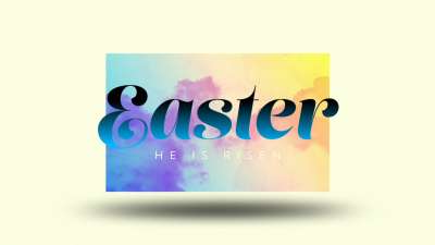 Gradient Clouds Easter