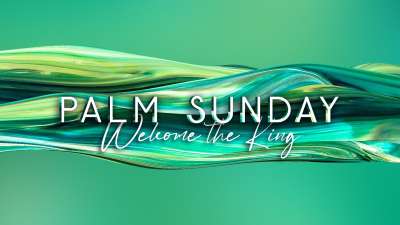 Gradient Paint Palm Sunday