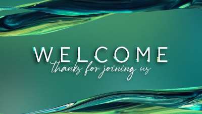 Gradient Paint Palm Sunday Welcome