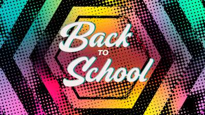 Halftones Gradient Back to School