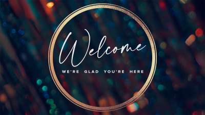 Holiday Bokeh Welcome