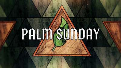 Holy Week Glass Palm Sunday