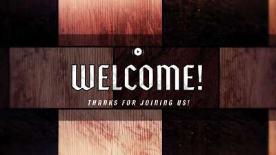 Holy Week Glass Welcome Stream