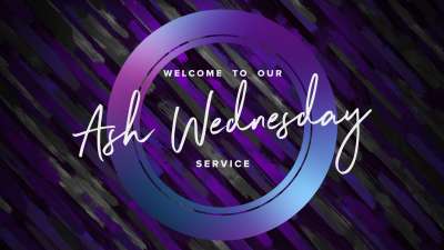 Lent Color Brush Ash Wednesday Welcome