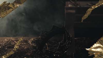 Nativity Manger 10 Gold