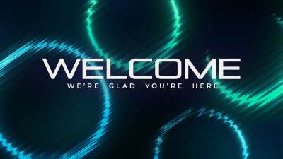 Neon Glass Welcome