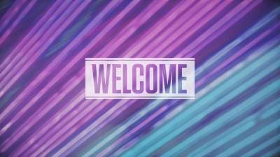 Neon Streaks Welcome