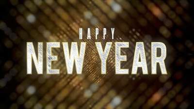 New Years Lights Happy New Year