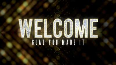 New Years Lights Welcome