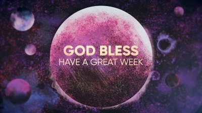 Painted Cosmos God Bless