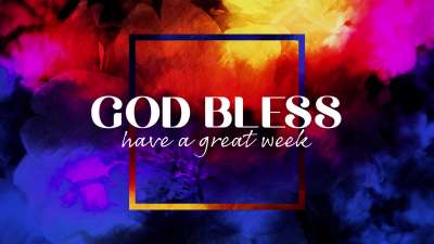 Painted Flowers God Bless