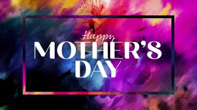 Painted Flowers Happy Mother's Day