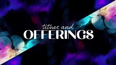 Painted Flowers Tithes And Offerings