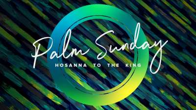 Palm Sunday Color Brush Title