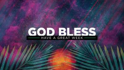 Radiant Paint Palm Sunday God Bless