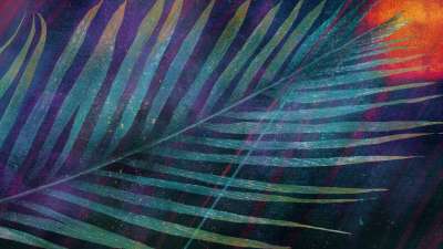 Radiant Paint Palms 01