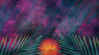 Radiant Paint Palms 04