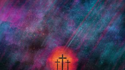 Radiant Paint Three Crosses 03