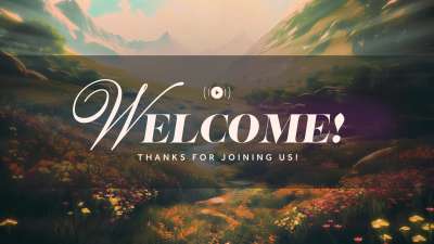 Reflective Cross Welcome Stream