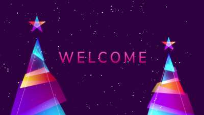 Retro Christmas Welcome