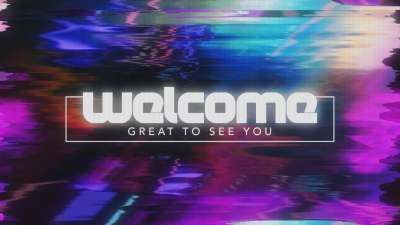 Retro Glitch Welcome 01