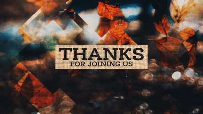 Rustic Autumn Thanks For Joining Us