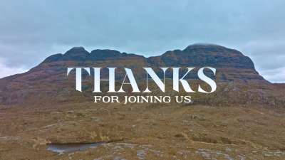 Scottish Mountain Thanks For Joining Us