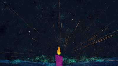 Silent Night Advent Candle 02