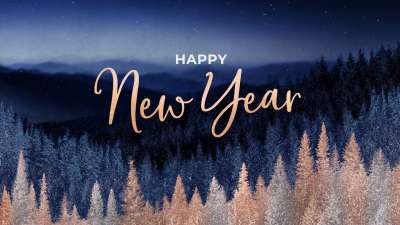 Sparkling Trees New Year