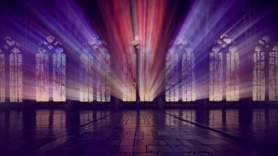 Stained Glass Scene 17