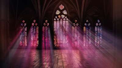 Stained Glass Scene 21