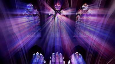 Stained Glass Scene 22