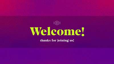 Valentine Foil Welcome Stream